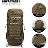 50L Hiking Backpack,Backpacking Backpack with Rain Cover for Hiking,Backpacking,Rucking,Camping,Survival - 4 of 4