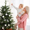 30 PCS Christmas Ball Ornaments for Christmas Trees, Decorative Hanging Ornaments Set, Silver - 3 of 4