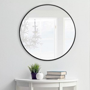 Dovelina Round Metal Framed  Wall Mirror Bathroom Vanity Mirror - 1 of 4