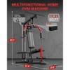 Home Gym Equipment, Full Body Workout Station with Pulley System, Exercise Equipment with Chest Press & Leg Extension Fits 1" & 2" Weight Plates - 3 of 4