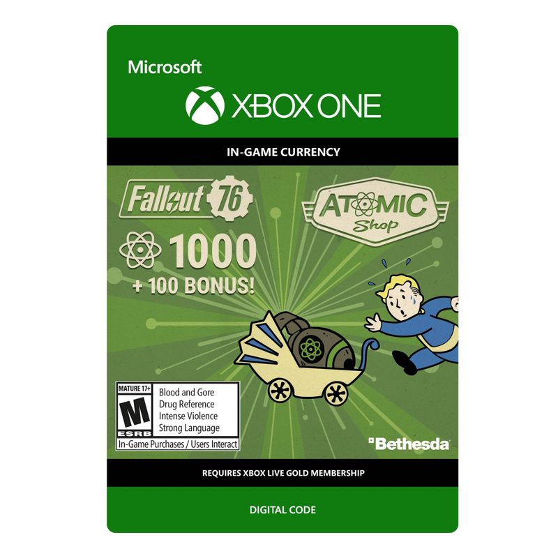 Fallout 76: 1,000 Atoms - Xbox One (Digital), 1 of 9