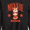 Boys' - Disney - Minnie Mouse Collegiate Graphic Long Sleeve Fleece Sweatshirt - 2 of 4