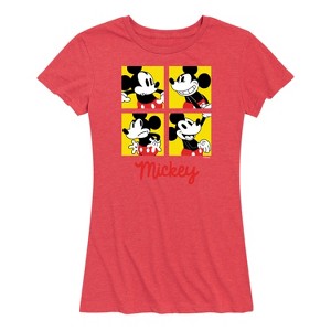 Women's - Disney - Mickey Grid Short Sleeve Graphic T-Shirt - 1 of 4