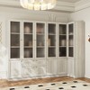 FUFU&GAGA Grey Modular Combination Decorative Cabinet, Any combination can be assembled, Frosted Glass Door, Create Elegant Home Space - 3 of 4