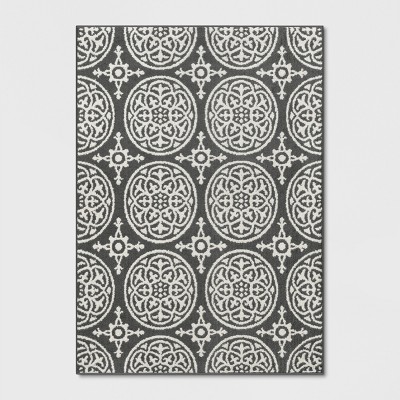 2'6x4' Checkerboard Plush Accent Rug - Threshold™ : Target