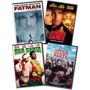 Fatman / Reindeer Games / Bad Santa / Office Xmas Party (Holiday 4-Pack Bundle) (DVD) - 1 of 1