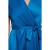 WEST K Women's Woven Georgia Faux-Wrap Dress with High-Low Hem and Tie Waist - 4 of 4