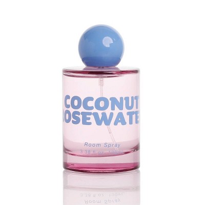 3.38 fl oz Pink Glass Room Spray Coconut Rosewater