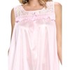 Casual Nights Women's Tricot Sheer Lace Sleeveless Nightgown - 4 of 4
