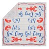 Blue Panda 100 Pack Crawfish Paper Napkins for Crawfish Boil Party Supplies and Decor (2-ply, 6.5 In) - 3 of 4