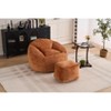 CAVINAS Chenille Bean Bag Chair,Lazy Floor Sofa Chair with Foam Filling,Cozy Lounge Chair for Living Room - 3 of 4