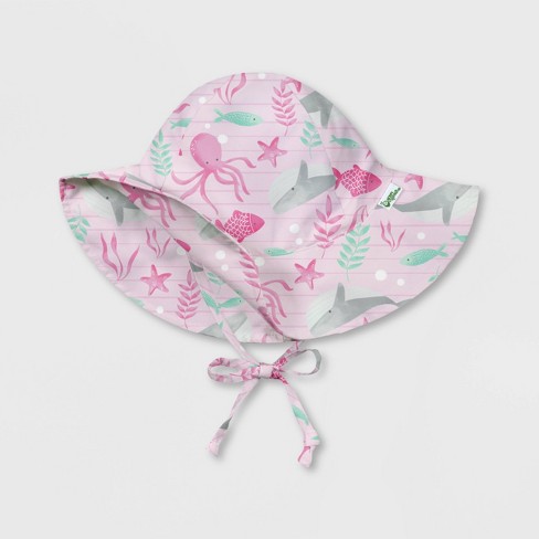 Green Sprouts Toddler Girls Brim Sun Protection Hat Pink Target