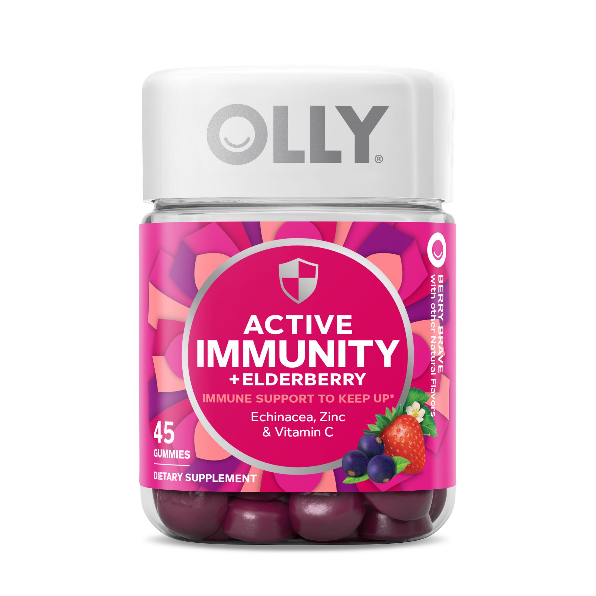 OLLY Active Immunity + Elderberry Gummy Supplement - 0.48lb/45ct