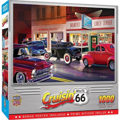 MasterPieces Inc Cruisin Route 66 Phils Diner 1000 Piece Jigsaw Puzzle