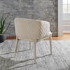 Audrey Heathered Dining Chair Beige - Inspire Q: Rubberwood Frame, Polyurethane Upholstery, Spot Clean - 2 of 4