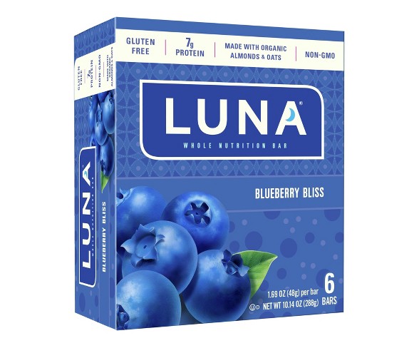 LUNA Blueberry Bliss Whole Nutrition Bars - 10.14oz