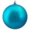 Northlight 12ct Shatterproof Matte Christmas Ball Ornament Set 4" - Turqioise - 3 of 3