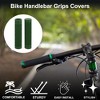 Unique Bargains Bike Handlebar Grips Covers 4.92" Long Green 1 Pair - 2 of 4