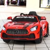 Infans 12V Kids Licensed Mercedes Benz AMG GT Ride On Car w/ 2.4G Remote Control, Head/Rear Lights, Swing Function, MP3 USB TF Input, Horn - 2 of 4