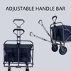 BEAFUP Foldable Utility Wagon Cart with 4 All-Terrain Wheels & 150lbs Capacity | Portable Folding Wagon for Camping,Beach,Shopping,Picnics - 4 of 4