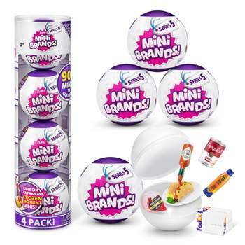 Mini Brands Foodie Series 2 Food Court Playset with 1 Exclusive Mini by  ZURU - Includes Real Mini Fast Food Brands Collectibles, Food Court Playset