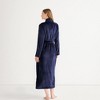 Lands' End Women's Cozy Plush Long Wrap Robe - 2 of 4