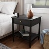 Eden One Drawer Classic Wood Nightstand - Brookside Home - image 2 of 4