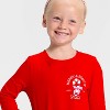 Toddler Girls' Holiday Long Sleeve Graphic T-Shirt - Cat & Jack™ Red - 2 of 4