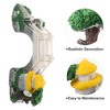 Unique Bargains Arch Bridge Decoration Resin Accessories White Gray Green Brown 9.06" Length - 3 of 4