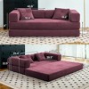 JOYRACER 81.6" King Size Convertible Sleeper Sofa Bed with 2 Pillows, Folding Mattress Couch, Removable Washable Floor Sofa for Small Spaces - 3 of 4