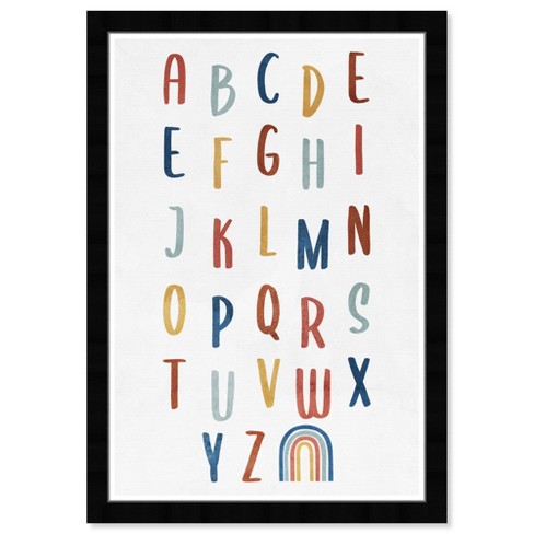 Alphabet and Number Wall Stickers Rainbow Alphabet Wall Decals ABC