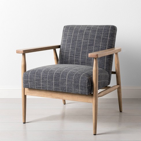 Upholstered Natural Wood Accent Chair, Target Upholstered Chairs