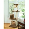 Armarkat 70" Real Wood Cat tree With Scratch posts, Hammock for Cats & Kittens, X7001 - 4 of 4