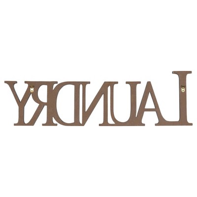Grey Laundry Wood Sign Wall Decor - Stratton Home Décor