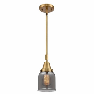 Bell - 1 Light Stem Hung Mini Pendant In Industrial Style-11.13 Inches Tall and 5 Inches Wide