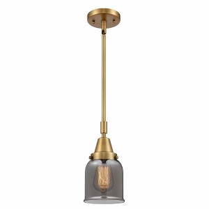 Bell - 1 Light Stem Hung Mini Pendant In Industrial Style-11.13 Inches Tall and 5 Inches Wide - 1 of 1