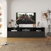 70.87" Particleboard Modern Low-Profile TV Stand with 3 Drawers and Open Storage Shelves for Living Room, Kitchen, Hallway - 2 of 4