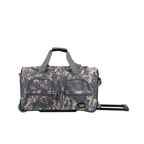 Camo duffle best sale bag with wheels