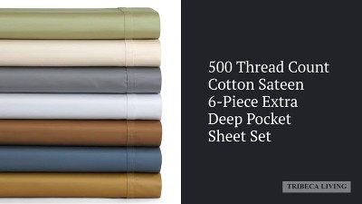 Gray Queen Egyptian Cotton Deep Pocket Sheet Set