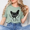 Simply Sage Market Women's Crazy Chicken Lady Short Sleeve Graphic Tee - 2 of 4