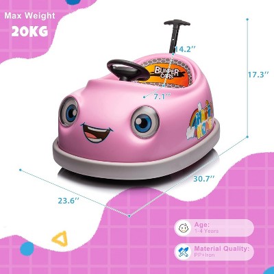 Bumper Car Remote Control 360°  Spin Kids Bumper Rechargeable Gift Car For 3-6 Years Girls Boys Toddler Kids