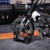VEVOR Motorcycle Wheel Chock, 1800 lbs Capacity Wheel Cradle Holder, Heavy-duty Steel Motorcycle Front Wheel Stand with 3 Adjustable Holes - 2 of 4
