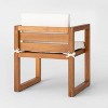 2pk Kaufmann Wood Outdoor Patio Dining Arm Chairs Natural - Project 62 ...