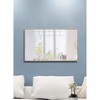 Elegant Decor Monet 40" x 24" Rectangle Metal Frame Mirror in Black - 3 of 4