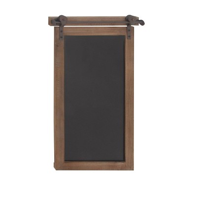 Farmhouse Wood Rectangle Framed Wall Canvas Brown - Olivia & May
