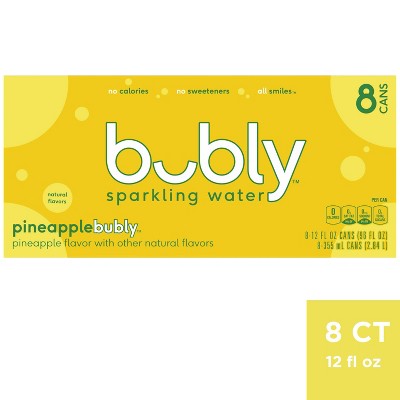 bubly Pineapple Sparkling Water - 8pk/12 fl oz Cans