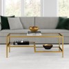  Metal Ada Double Shelf Coffee Table in Gold - Henn&Hart - 3 of 4