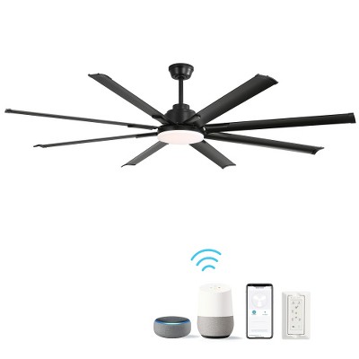 BestParts 72" Modern Ceiling Fan - Smart Remote Control, Energy Efficient DC Motor, Large Space Design