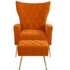NicBex Modern Accent Chair and Ottoman Sets, Ergonomic Recliner Chair with Adjustable Backrest, Living Room Chair for Bedroom - 3 of 4