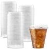 Durameg Large Party Plastic Cups with Strawless Sip Lids 16 oz 100 Count - Crystal Clear Disposable Cups - 4 of 4
